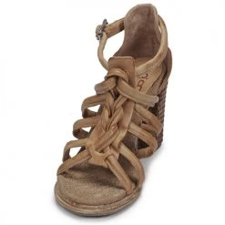 Chaussures Femme Sandales et Nu-pieds Airstep / A.S.98 BARCELONA TRESSE Camel -Sandales Soldes Boutique 21607800 500 C