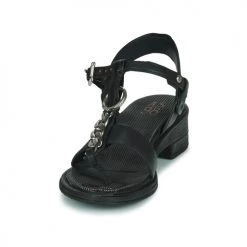 Chaussures Femme Sandales et Nu-pieds Airstep / A.S.98 SEOUL CHAIN Noir -Sandales Soldes Boutique 21607801 500 C