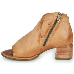 Chaussures Femme Sandales et Nu-pieds Airstep / A.S.98 NAYA Camel -Sandales Soldes Boutique 21607804 500 D