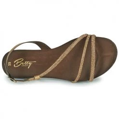 Chaussures Femme Sandales et Nu-pieds Betty London NOUME Doré -Sandales Soldes Boutique 21610153 500 F