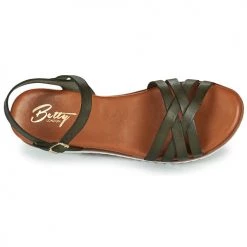 Chaussures Femme Sandales et Nu-pieds Betty London WALA Kaki -Sandales Soldes Boutique 21634397 500 F