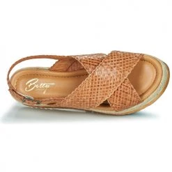 Chaussures Femme Sandales et Nu-pieds Betty London ARAMA camel -Sandales Soldes Boutique 21634398 500 F
