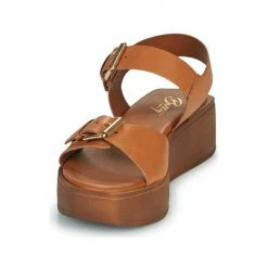 Chaussures Femme Sandales et Nu-pieds Betty London OUVEA Cognac -Sandales Soldes Boutique 21645080 500 C