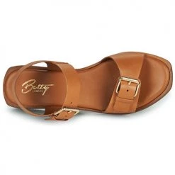 Chaussures Femme Sandales et Nu-pieds Betty London OUVEA Cognac -Sandales Soldes Boutique 21645080 500 F
