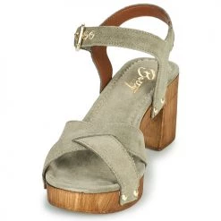 Chaussures Femme Sandales et Nu-pieds Betty London LOLLA Kaki -Sandales Soldes Boutique 21645082 500 C
