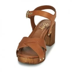 Chaussures Femme Sandales et Nu-pieds Betty London LOLLA Cognac -Sandales Soldes Boutique 21645083 500 C