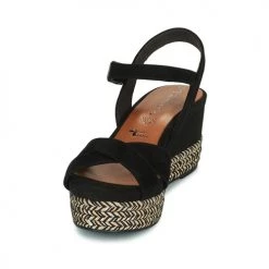 Chaussures Femme Sandales et Nu-pieds Tamaris JOHANNA Noir -Sandales Soldes Boutique 21645541 500 C