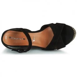 Chaussures Femme Sandales et Nu-pieds Tamaris JOHANNA Noir -Sandales Soldes Boutique 21645541 500 F