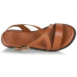Chaussures Femme Sandales et Nu-pieds Tamaris LINA Marron -Sandales Soldes Boutique 21645549 500 F