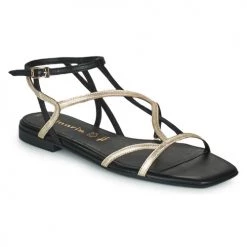 Chaussures Femme Sandales et Nu-pieds Tamaris LORA Noir / Doré