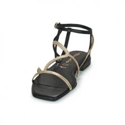 Chaussures Femme Sandales et Nu-pieds Tamaris LORA Noir / Doré -Sandales Soldes Boutique 21645555 500 C