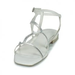 Chaussures Femme Sandales et Nu-pieds Tamaris LUISE Blanc / Argenté -Sandales Soldes Boutique 21645556 500 C