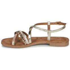 Chaussures Femme Sandales et Nu-pieds Tamaris CLOTILDA Doré -Sandales Soldes Boutique 21645560 500 D