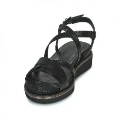 Chaussures Femme Sandales et Nu-pieds Tamaris HERMIA Noir -Sandales Soldes Boutique 21645563 500 C
