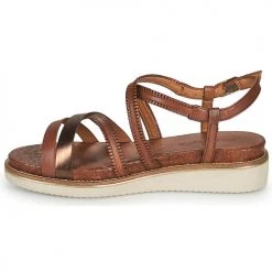 Chaussures Femme Sandales et Nu-pieds Tamaris CHRISTA Marron -Sandales Soldes Boutique 21645564 500 D