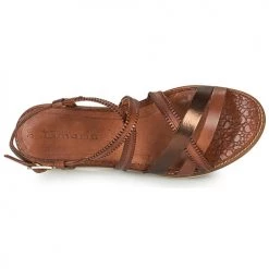 Chaussures Femme Sandales et Nu-pieds Tamaris CHRISTA Marron -Sandales Soldes Boutique 21645564 500 F