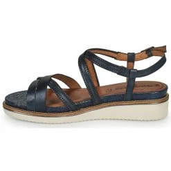 Chaussures Femme Sandales et Nu-pieds Tamaris ALEXIA Marine -Sandales Soldes Boutique 21645566 500 D