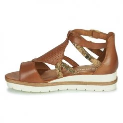 Chaussures Femme Sandales et Nu-pieds Tamaris AGATHE Marron -Sandales Soldes Boutique 21645569 500 D