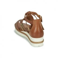 Chaussures Femme Sandales et Nu-pieds Tamaris AGATHE Marron -Sandales Soldes Boutique 21645569 500 E