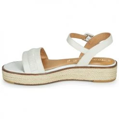 Chaussures Femme Sandales et Nu-pieds Tamaris IRMA Blanc -Sandales Soldes Boutique 21645584 500 D