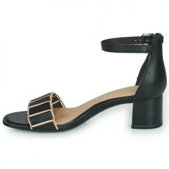 Chaussures Femme Sandales et Nu-pieds Tamaris ALOISIA Noir -Sandales Soldes Boutique 21645588 500 D