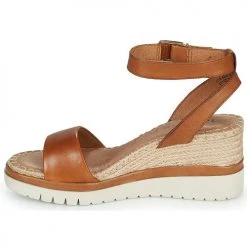 Chaussures Femme Sandales et Nu-pieds Tamaris LORE Marron -Sandales Soldes Boutique 21645591 500 D