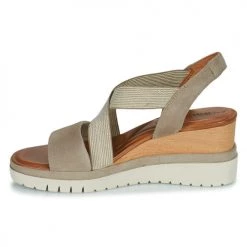 Chaussures Femme Sandales et Nu-pieds Tamaris CACILIA Gris -Sandales Soldes Boutique 21645592 500 D