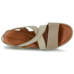 Chaussures Femme Sandales et Nu-pieds Tamaris CACILIA Gris -Sandales Soldes Boutique 21645592 500 F