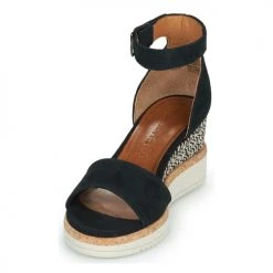 Chaussures Femme Sandales et Nu-pieds Tamaris BRIGITTE Noir -Sandales Soldes Boutique 21645593 500 C
