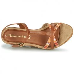 Chaussures Femme Sandales et Nu-pieds Tamaris THERESIA Marron -Sandales Soldes Boutique 21645594 500 F