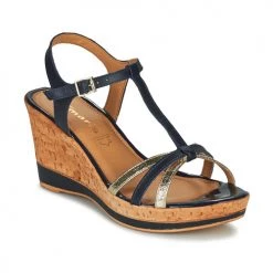Chaussures Femme Sandales et Nu-pieds Tamaris VERENA Marine / Doré