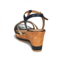 Chaussures Femme Sandales et Nu-pieds Tamaris VERENA Marine / Doré -Sandales Soldes Boutique 21645595 500 E