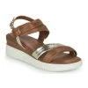 Chaussures Femme Sandales et Nu-pieds Tamaris GRETCHEN Marron / Doré