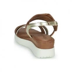 Chaussures Femme Sandales et Nu-pieds Tamaris GRETCHEN Marron / Doré -Sandales Soldes Boutique 21645600 500 E