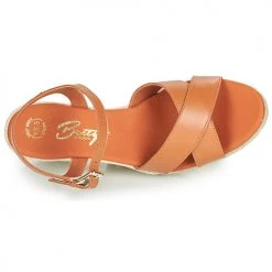 Chaussures Femme Sandales et Nu-pieds Betty London TONGA Cognac 11 Chaussures Femme Sandales et Nu-pieds Betty London TONGA Cognac -Sandales Soldes Boutique 21649634 500 F