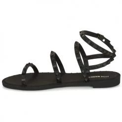 Chaussures Femme Sandales et Nu-pieds Steve Madden TRAVEL-J Noir -Sandales Soldes Boutique 21651317 500 D