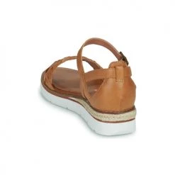 Chaussures Femme Sandales et Nu-pieds Karston KIRIA Camel -Sandales Soldes Boutique 21667781 500 E