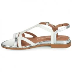 Chaussures Femme Sandales et Nu-pieds Karston SOBIA Blanc / Argent -Sandales Soldes Boutique 21667784 500 D