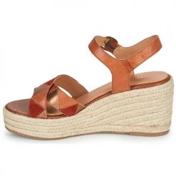 Chaussures Femme Sandales et Nu-pieds Karston LATANA Camel / Bordeaux -Sandales Soldes Boutique 21667801 500 D