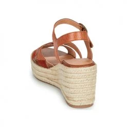 Chaussures Femme Sandales et Nu-pieds Karston LATANA Camel / Bordeaux -Sandales Soldes Boutique 21667801 500 E