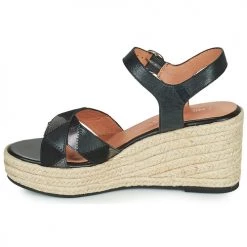 Chaussures Femme Sandales et Nu-pieds Karston LATANA Noir -Sandales Soldes Boutique 21667802 500 D