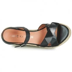 Chaussures Femme Sandales et Nu-pieds Karston LATANA Noir -Sandales Soldes Boutique 21667802 500 F