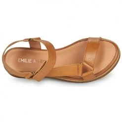 Chaussures Femme Sandales et Nu-pieds Karston KRISTAL Camel -Sandales Soldes Boutique 21667804 500 F