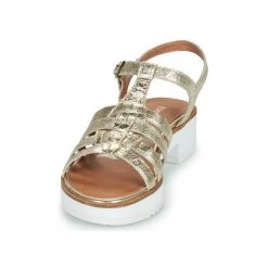 Chaussures Femme Sandales et Nu-pieds Karston KRAZY Doré -Sandales Soldes Boutique 21667807 500 C