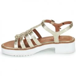 Chaussures Femme Sandales et Nu-pieds Karston KRAZY Doré -Sandales Soldes Boutique 21667807 500 D