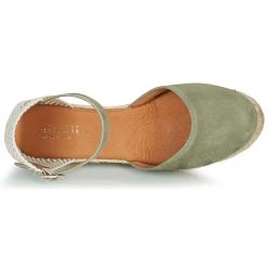 Chaussures Femme Sandales et Nu-pieds Minelli FLORIE Kaki -Sandales Soldes Boutique 21669670 500 F