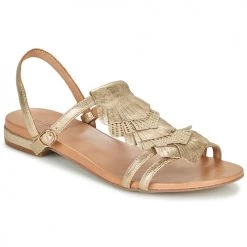 Chaussures Femme Sandales et Nu-pieds Minelli GWENDOLINE Doré