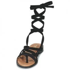 Chaussures Femme Sandales et Nu-pieds Minelli IRENE Noir -Sandales Soldes Boutique 21669682 500 C