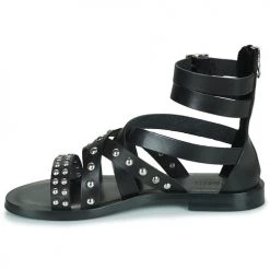 Chaussures Femme Sandales et Nu-pieds Minelli OMBELINE Noir -Sandales Soldes Boutique 21669684 500 D