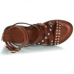 Chaussures Femme Sandales et Nu-pieds Minelli OMBELINE Marron -Sandales Soldes Boutique 21669685 500 F